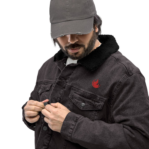 Original Logo Unisex denim Sherpa jacket